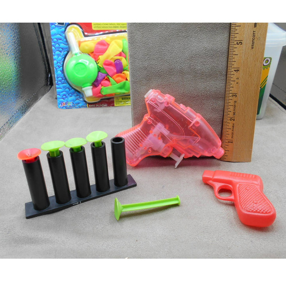 Outdoor Fun Lot: Sidewalk Chalk, Water Balloons, Balls, Water Gun - Picture 9 of 10